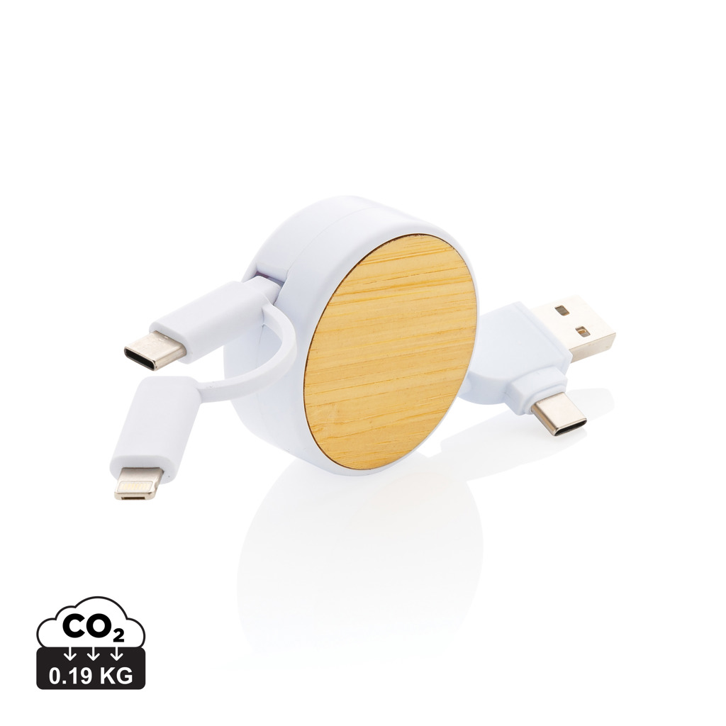 RCS gerecycled plastic Ontario 4-in-1 oprolbare kabel