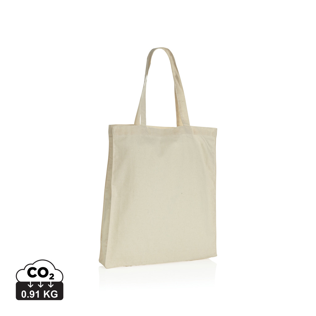 Impact AWARE™ gerecycled katoenen draagtas met bodem 145gsm